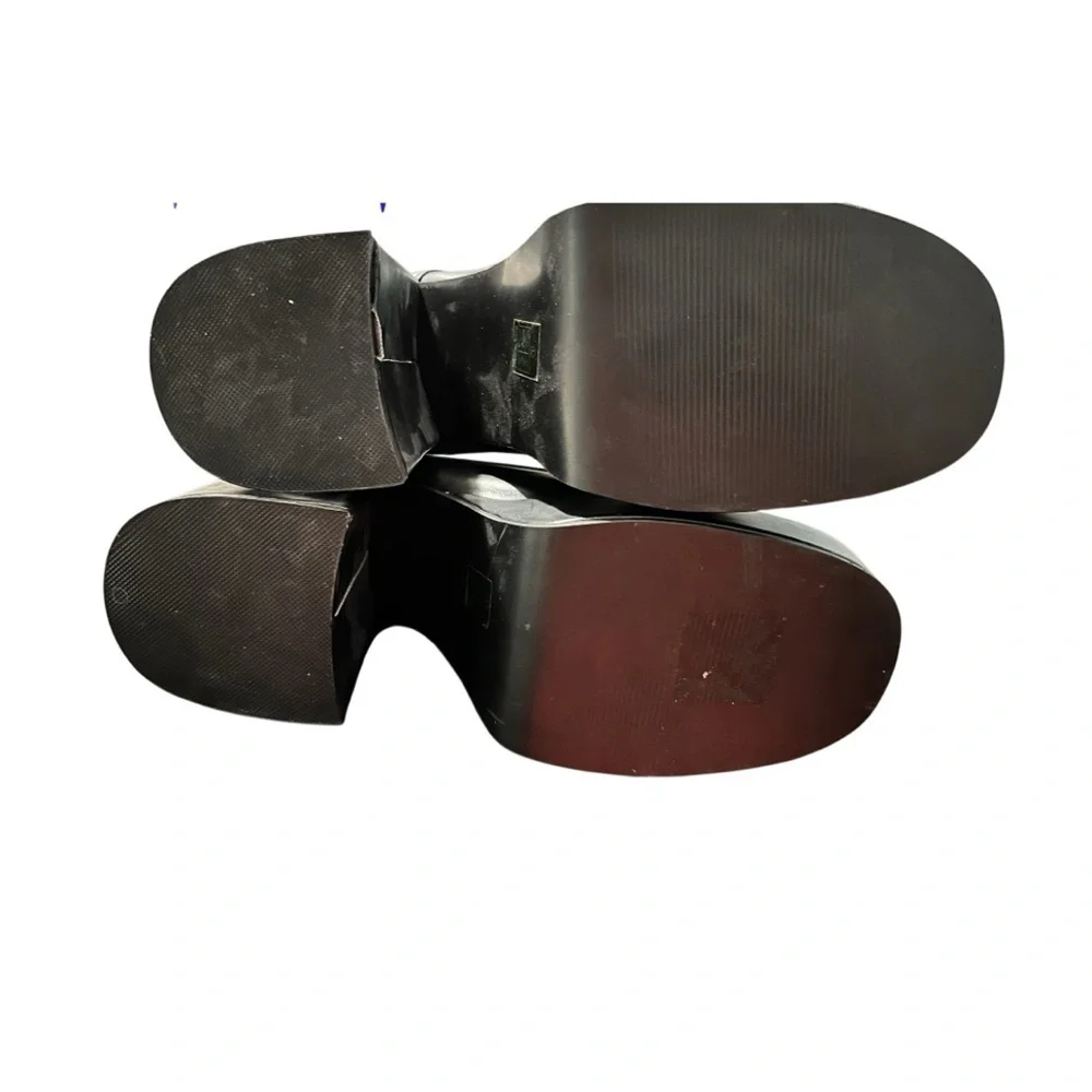 Funtasma Black Leather Derby Shoes